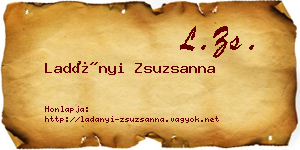 Ladányi Zsuzsanna névjegykártya