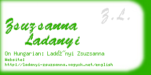 zsuzsanna ladanyi business card